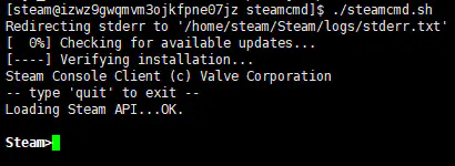 steamcmd成功安装